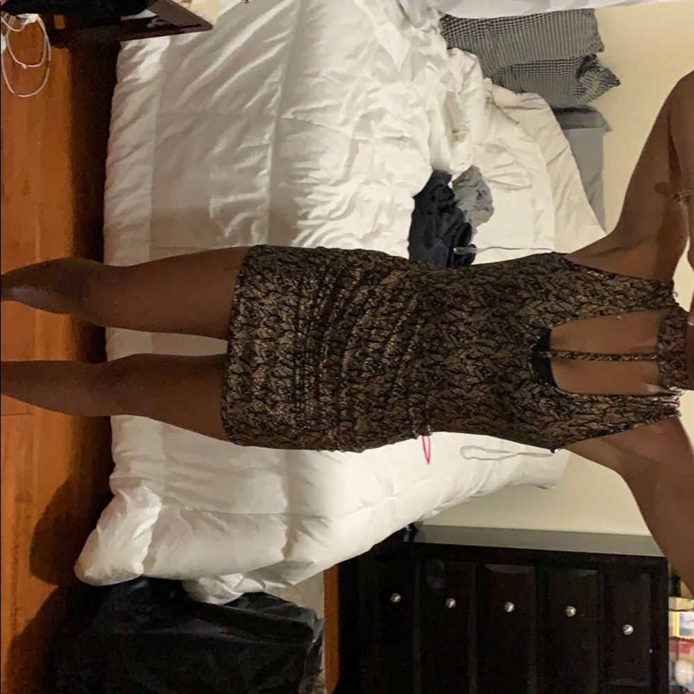 Gold and black